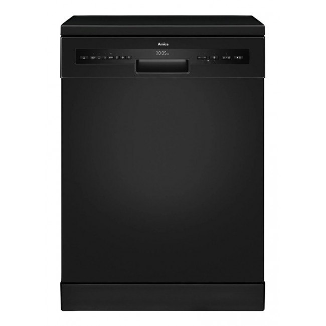 Amica DFM66B8EOqBH 60 cm freestanding dishwasher, black