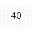 HERMA Labels for printing presses DP1 19 mm round yellow paper matt 10000 pcs.