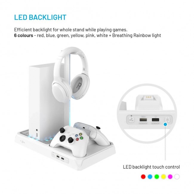 FIXED Multifunctional Station for Xbox Series X and S, white FIXED Multifunctional Station for Xbox Series X and S, white