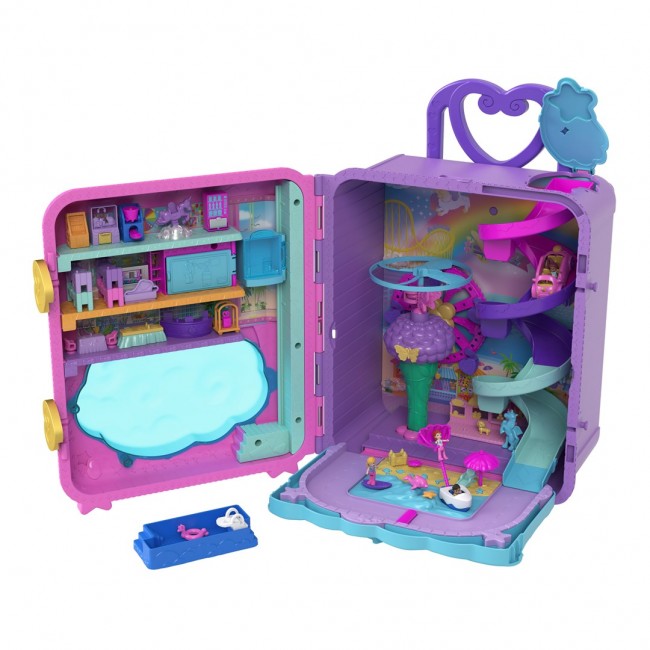 Polly Pocket POLLYVILLE RESORT ROLL AWAY Playset Polly Pocket POLLYVILLE RESORT ROLL AWAY Playset
