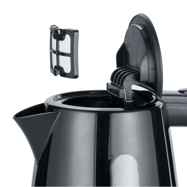 Severin WK 3410 electric kettle 1 L 2200 W Black