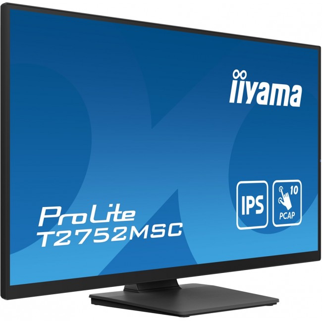 iiyama ProLite 27 Optical Bonded PCAP 10pt touchscreen monitor with IPS panel technology, edge-to-edge glass design and anti-fingerprint coating iiyama ProLite 27 Optical Bonded PCAP 10pt touchscreen monitor with IPS panel technology, edge-to-edge glass design and anti-fingerprint coating