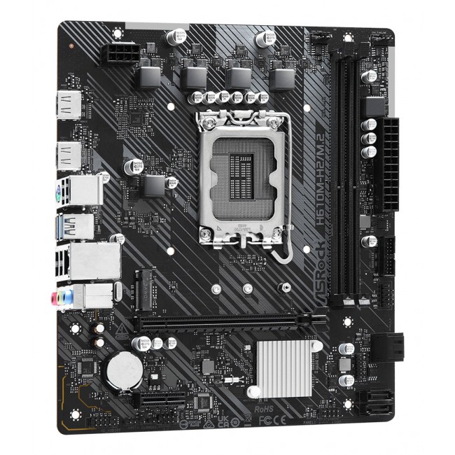 Asrock H610M-H2/M.2 Intel H610 LGA 1700 micro ATX Asrock H610M-H2/M.2 Intel H610 LGA 1700 micro ATX