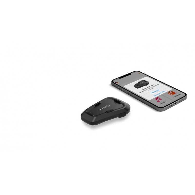 Cardo Spirit motorcycle intercom 2 channels 400 m Black