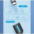 Vention USB 3.1(Gen 1) C Male to A Female OTG Cable 0.15M Black PVC Type