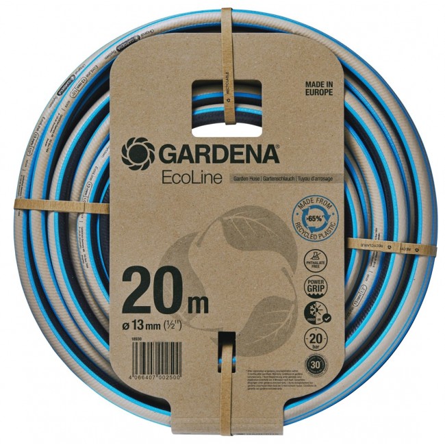 Gardena 18930-20 garden hose 20 m Above ground Plastic, Thermoplastic elastomer (TPE) Black, Blue, Grey