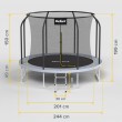REBEL ACTIVE TRAMPOLINE PRO 8FT/244CM