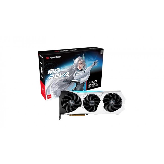 PowerColor RX 9070 XT Hellhound REVA AMD Radeon RX 9070 XT 16 GB GDDR6
