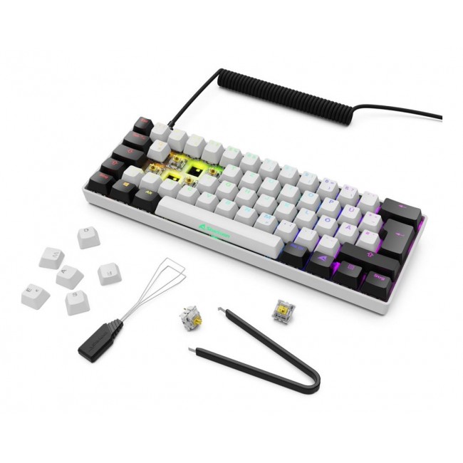 Sharkoon SGK50 S4 keyboard Home USB QWERTZ German White