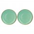 Set of 2 round platters Concerto Verde Acqua - Mint, 32 cm