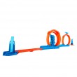 Hot Wheels Track Builder Track Creator Triple Loop Pack & 1:64 Scale Toy Car, Track-Building Set