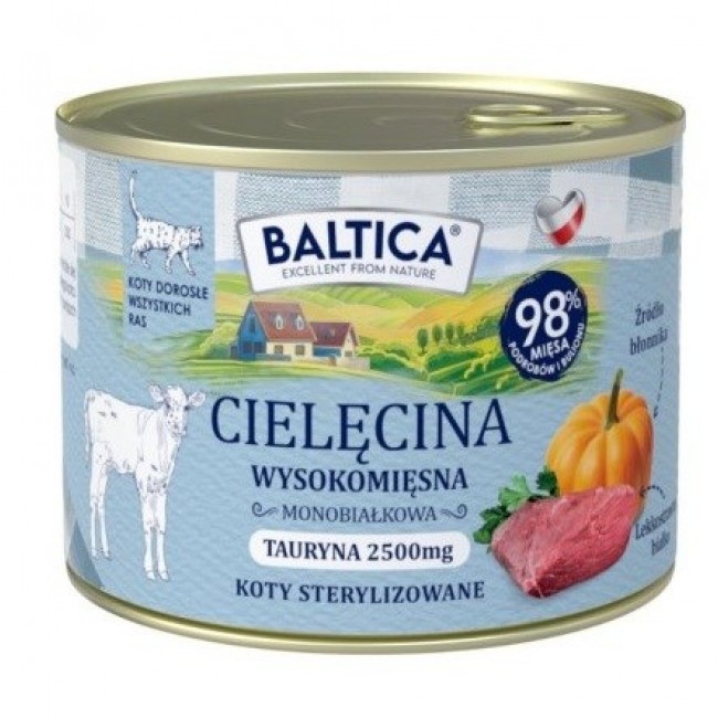 BALTICA Smaki region w Veal - wet cat food - 185g
