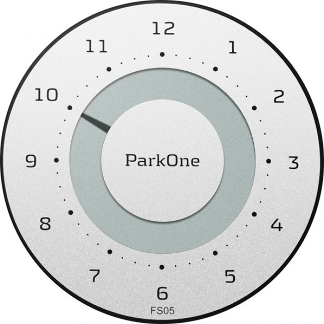 Needit ParkOne parking disc Black, White, Metallic Electronic