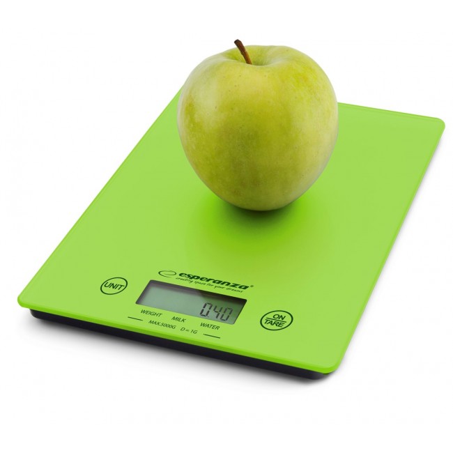 Esperanza EKS002G kitchen scale Electronic kitchen scale Green,Yellow Countertop Rectangle