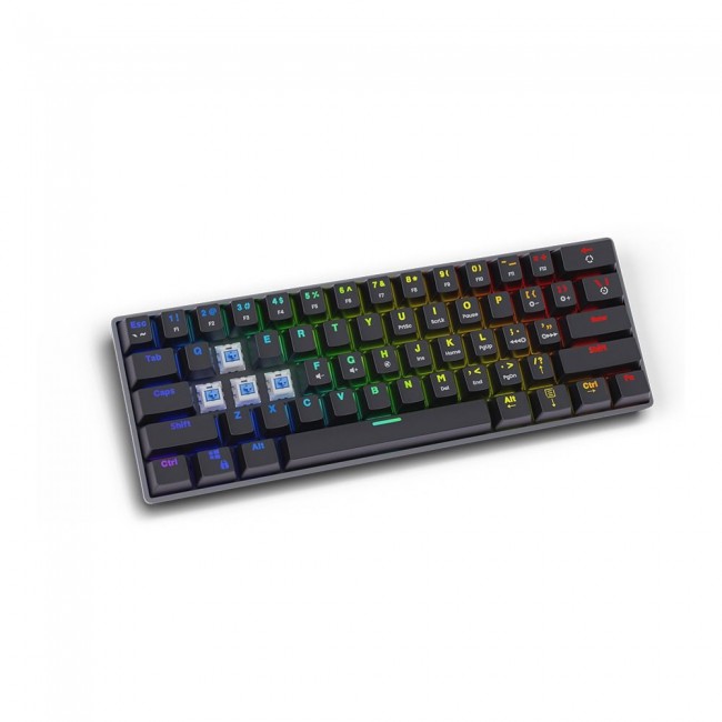 SAVIO Mechanical Keyboard BLACKOUT Blue (Outemu Blue), black SAVIO Mechanical Keyboard BLACKOUT Blue (Outemu Blue), black