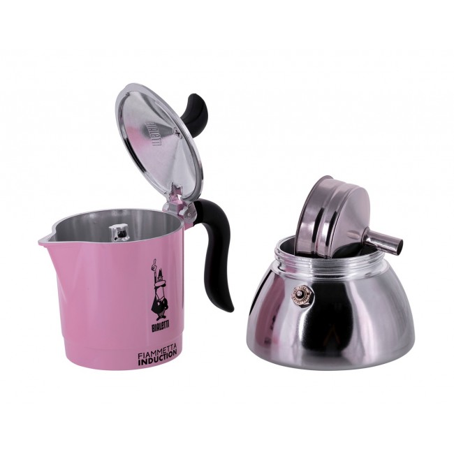 Bialetti 6586 Moka pot 0.15 L Black, Pink, Silver Bialetti 6586 Moka pot 0.15 L Black, Pink, Silver