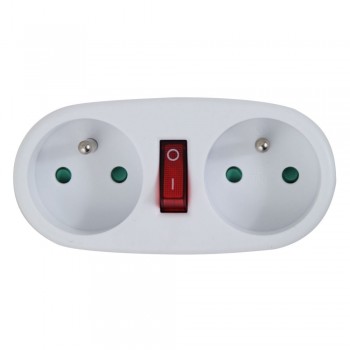 Esperanza ELK306W Electrical splitter 2 GN. White