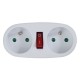 Esperanza ELK306W Electrical splitter 2 GN. White Esperanza ELK306W Electrical splitter 2 GN. White