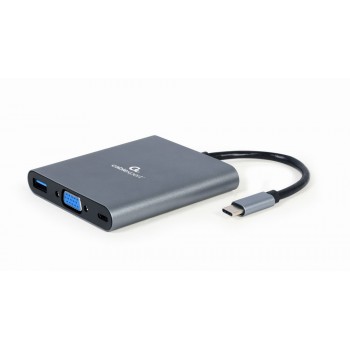 Gembird A-CM-COMBO6-01 laptop dock/port replicator USB 3.2 Gen 1 (3.1 Gen 1) Type-C Grey