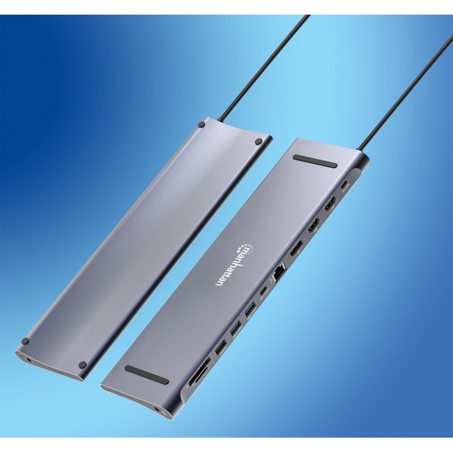 Docking Station 12-in-1 4K HDMI DP USB-A