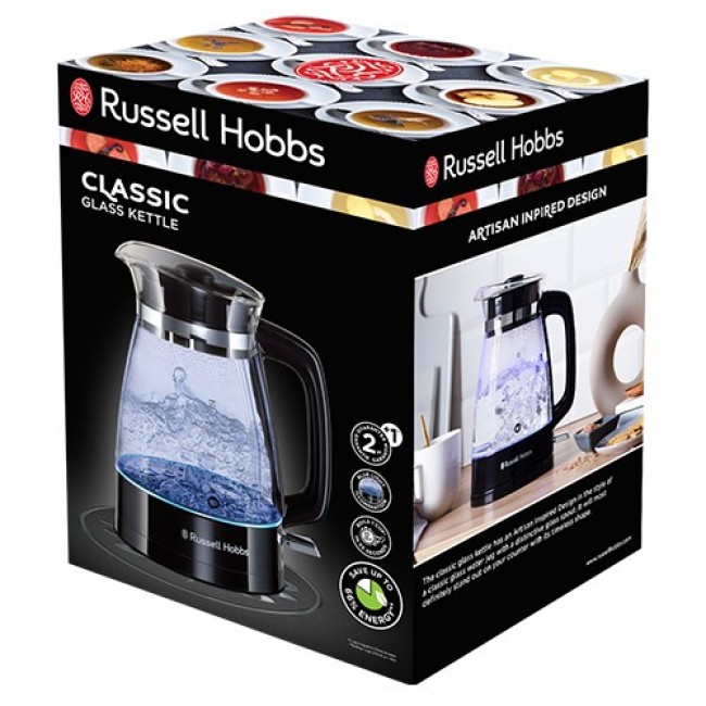 Russell Hobbs 26080-70 electric kettle 1.7 L 2400 W Black, Transparent