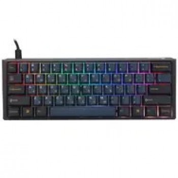 Ducky One 3 Pro Mini Nazca Line Gaming Keyboard, mechanical, 8,000 Hz, Hot Swap, RGB - Cherry MX2A Blue, ANSI (US)