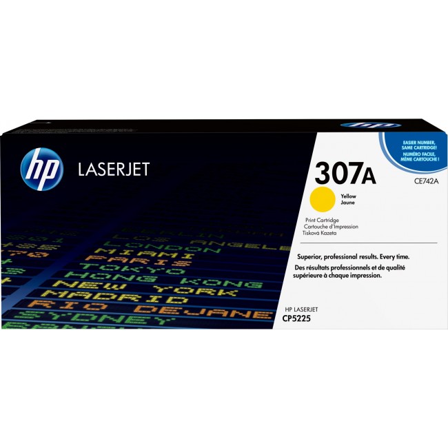 HP 307A Yellow Original LaserJet Toner Cartridge HP 307A Yellow Original LaserJet Toner Cartridge
