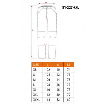 NEO tools 81-227-XXL protective trousers