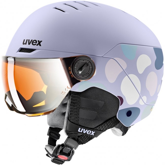 Uvex Skihelm rocket jr visor Lavender