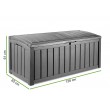 Keter Glenwood Garden storage box 390 l Graphite