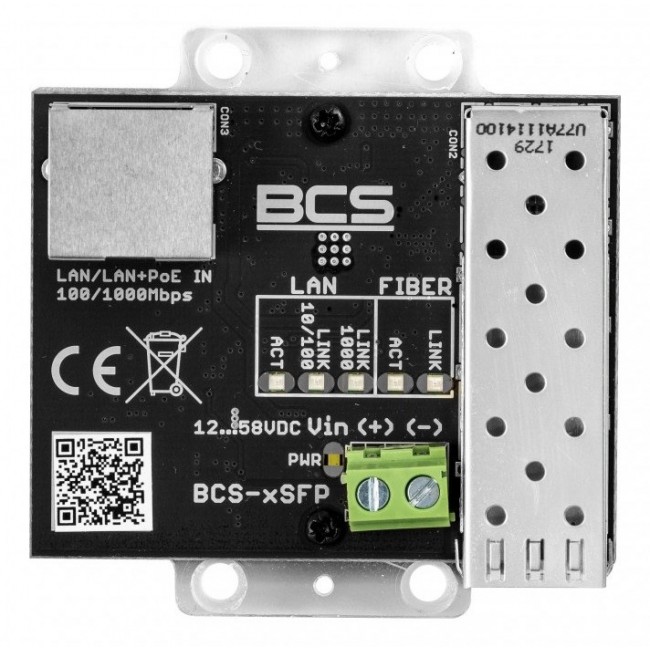 BCS BCS-XSFP network media converter Internal 1000 Mbit/s