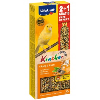 VITAKRAFT Kr cker Honey and sesame - treats for canary - 2 + 1