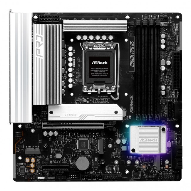 Asrock B860M Pro RS Intel B860 LGA 1851 (Socket V1) micro ATX Asrock B860M Pro RS Intel B860 LGA 1851 (Socket V1) micro ATX