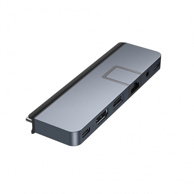 HYPER DUO PRO 7-in-2 USB-C Hub USB Type-C 104 Mbit/s Grey HYPER DUO PRO 7-in-2 USB-C Hub USB Type-C 104 Mbit/s Grey