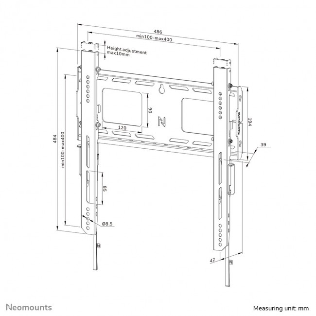 Neomounts WL30-750BL14 Heavy duty wall mount 32-75 Neomounts WL30-750BL14 Heavy duty wall mount 32-75