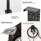 Outdoor stand for EV and PHEV car chargers Maclean, steel, 15kg max, MCE456 Outdoor stand for EV and PHEV car chargers Maclean, steel, 15kg max, MCE456