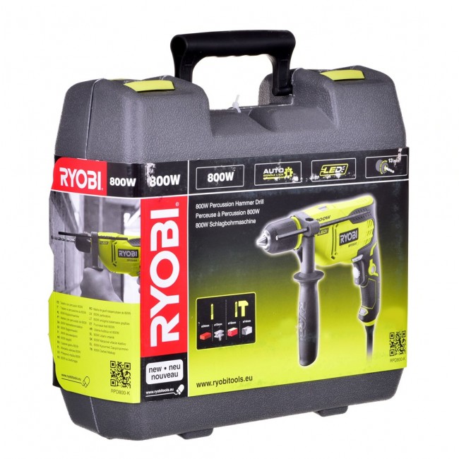 Ryobi RPD800-K 800 W 3000 RPM Keyless 1.8 kg Ryobi RPD800-K 800 W 3000 RPM Keyless 1.8 kg