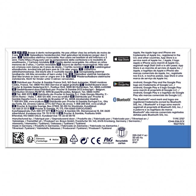 Oral-B iO 6 Adult Vibrating toothbrush Black Oral-B iO 6 Adult Vibrating toothbrush Black