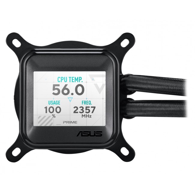 ASUS Prime LC 360 ARGB LCD Processor All-in-one liquid cooler 12 cm Black