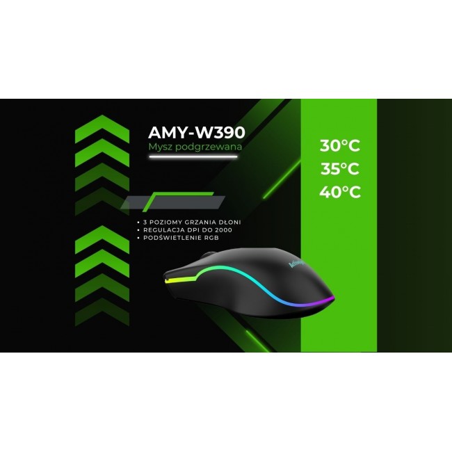 Activejet AMY-W390 USB wired heated mouse