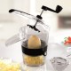 GEFU Spiralfix slicer Manual Black, Transparent Stainless steel