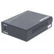 Intellinet Gigabit Ethernet Single Mode Media Converter, 10/100/1000Base-T to 1000Base-Lx (SC) Single-Mode, 20km (Euro 2-pin plug)
