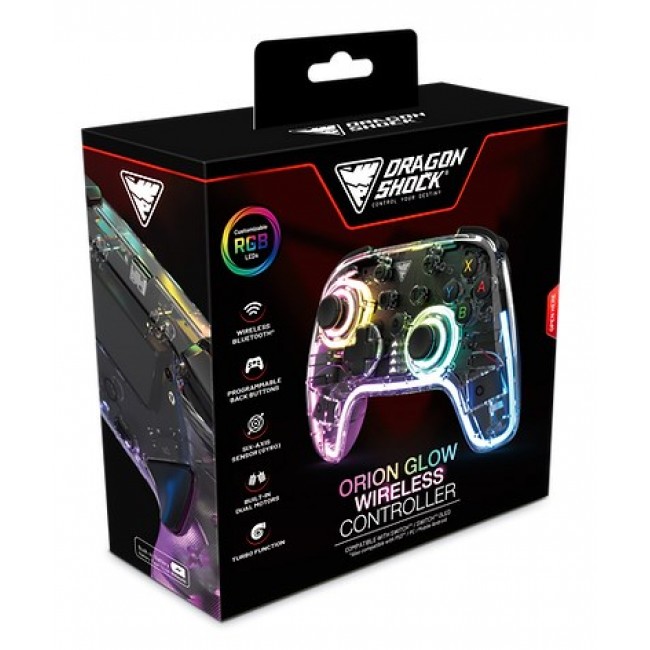 Dragonshock Orion Glow Black Bluetooth Gamepad Analogue / Digital Nintendo Switch