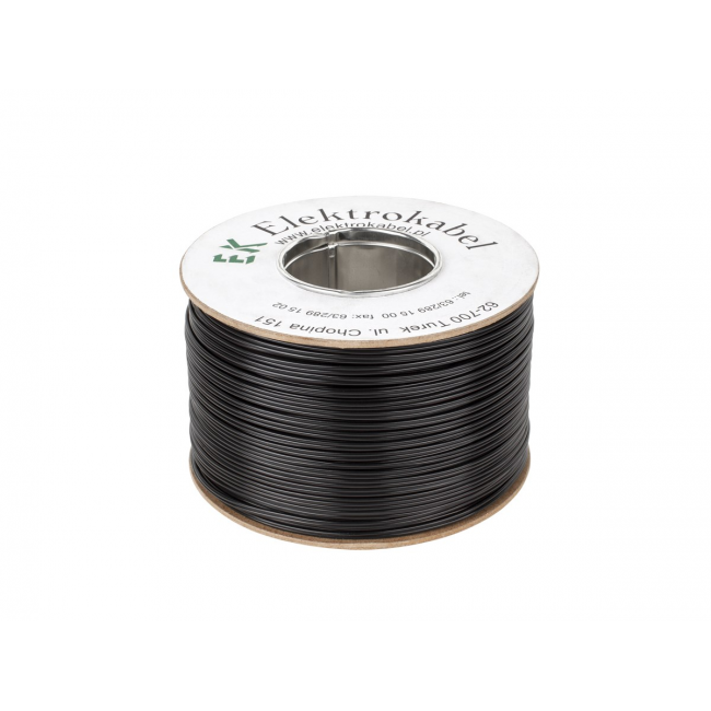 Kabel g o nikowy SMYp 2 x 0,22mm czarny 300m