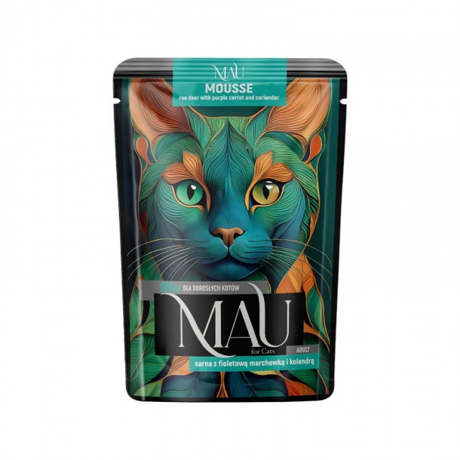 MAU Mousse Roe deer with purple carrots and coriander - wet cat food - 85g
