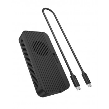 ICY BOX Diamond Case 1980 M.2 NVMe SSD enclosure with Thunderbolt 5 technology and a transfer speed of up to 80 Gbps