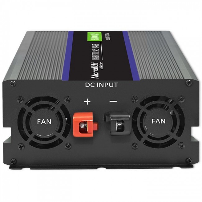 Qoltec Monolith 6000 MS Wave Voltage Converter | 12V to 230V | 3000/6000W | USB