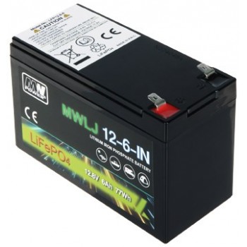 Battery 12.8V/6Ah LiFePO4 MWLJ MW