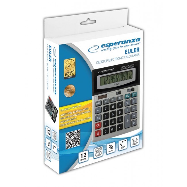 Esperanza ECL103 calculator Desktop Basic Black, Gray