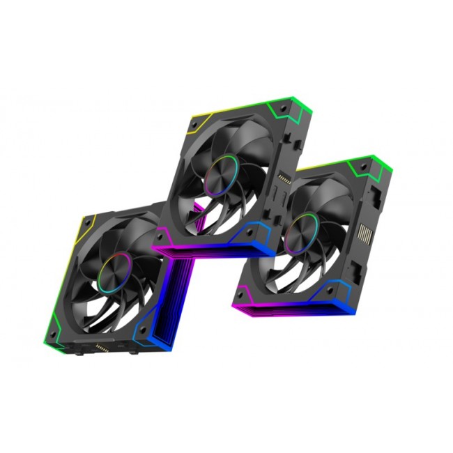 Xilence Gaming Series XPF360R.ARGB Computer case Fan 12 cm Black 3 pc(s)